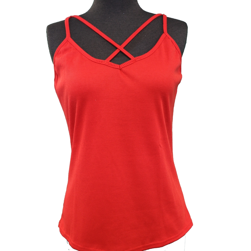 Red Strappy Women's Top